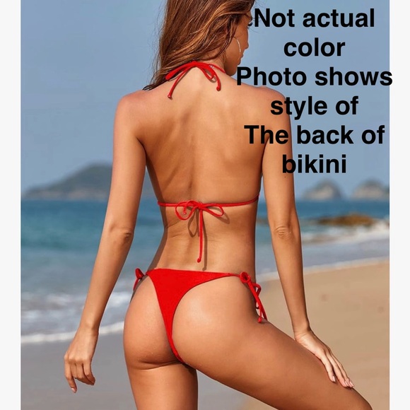 Women's Blue Bikini Set - Picture 6 of 6